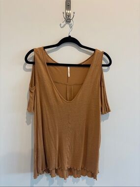 Free People Cold-Shoulder Tank Top